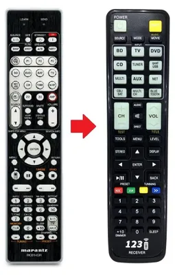 Produktbild von Ersatz Fernbedienung für Marantz RC013SR
