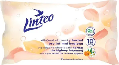 Obrázek produktu pro Vlhčené ubrousky Linteo Satin intimní 10 ks