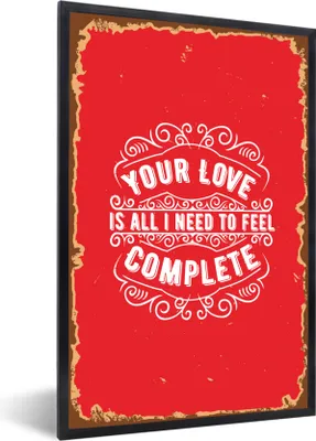Produktbild von MuchoWow® MuchoWow® Gerahmtes Poster Jahrgang - Gestaltung - Text 60x90 cm - Poster mit zchwarzem Bilderrahmen - Kunst