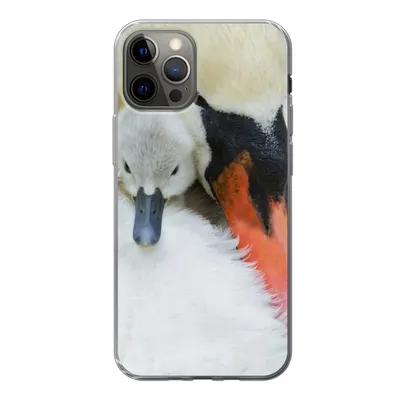 Produktbild von MuchoWow® Handyhülle Schutzhülle Hülle für iPhone 13 Pro Schwan - Küken - Makro Silikon Softcase Handy Hülle - Handy-Tasche