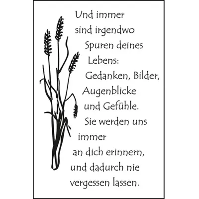 Produktbild von Clear Stamps "Spuren deines Lebens"