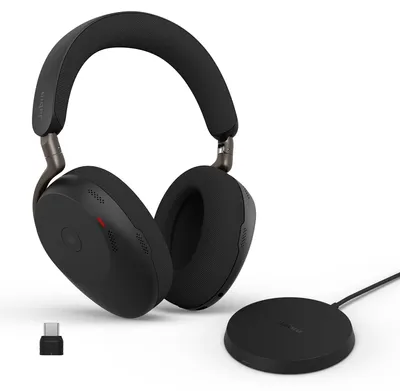 Produktbild von Jabra Headset Evolve3 85 USB-C MS Duo inkl. Ladestation