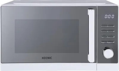 Produktbild von KOENIC KMWG 2322-42 Mikrowelle mit Grillfunktion, Weiß und Silber, 23 l Garraum, 900/1000 W Leistung