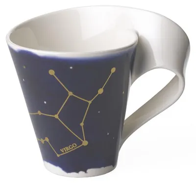 Zdjęcie produktu dla Villeroy & Boch NewWave Stars, kubek z uchem, motyw Panna/Waga, zestaw 4 sztuki, numer produktu: 1016165818, kod produktu: 4003686394100