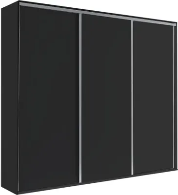 Produktbild von Schwebetürenschrank Grande 277X244X62 Kleiderschrank Schrank Schwarz