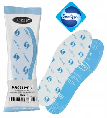 Obrázek produktu pro Corbby Protect Vložky do bot antibakteriální prodyšné