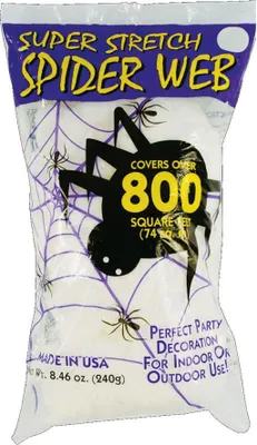 Produktbild von Weiße Halloween Spinnweben 240g