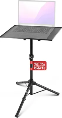 Obrázok produktu pre Notebook do DJ štúdia s nastaviteľnou výškou, čierny