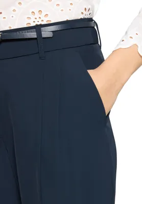 Produktbild von Betty Barclay Stoffhose mit hohem Bund, 7/8-Länge und Gürtel, Schrittlänge 72 cm