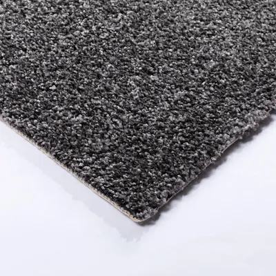 Produktbild von Steffensmeier Teppichboden Cambridge | Meterware Auslegware Wohnzimmer Schlafzimmer Kinderzimmer | anthrazit | 100x100 cm