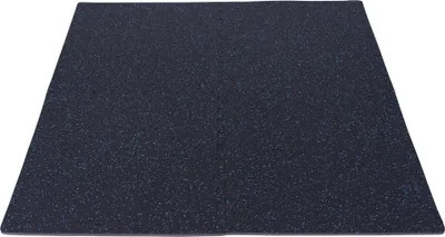 Produktbild von GORILLA SPORTS® Schutzmatten Set - 4 Matten mit 8 Endstücke, 60x60cm, rutschfeste, Eva, Schwarz mit Blau Effekt - Unterlegmatten, Bodenschutzmatten, Puzzlematten, Fitnessmatten, Bodenschutz Matten