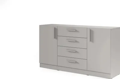 Productafbeelding van Furniture24 Kommode Braga Brk1S, dressoir, 155 x 85 x 40 cm - Grijs