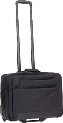 Produktbild von Multifunktion Piloten Aktenkoffer 2 Rollen Laptop Trolley Schwarz 48 cm Bowatex
