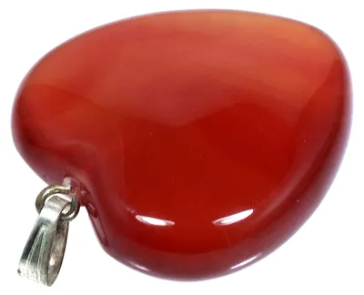Image de Pendentifs en forme de cœur en cornaline