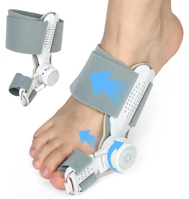 Produktbild von Zehenspreizer, Hallux Valgus Korrektur für Damen und Herren, verstellbare Schiene, links