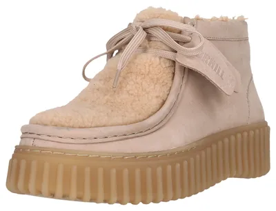 Produktbild von CLARKS Schnürstiefelette Torhill Moss mit gerippter Laufsohle 1244 Sand Leather 39