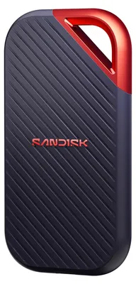 Obrázok produktu pre SanDisk Extreme PRO Portable SSD (V3), 2 TB, USB Typ-C, 4000 MB/s, Ochrana heslom, Námorná, Červená
