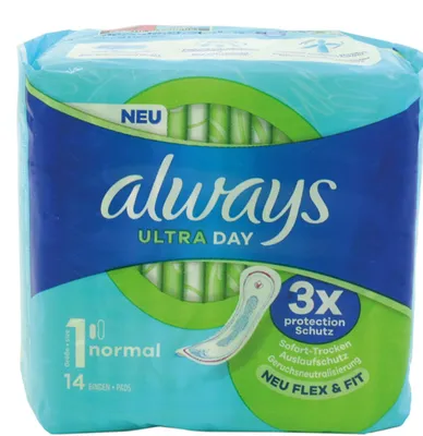 Produktbild von Always Ultra Thin Binden, Normal, 14 Stück