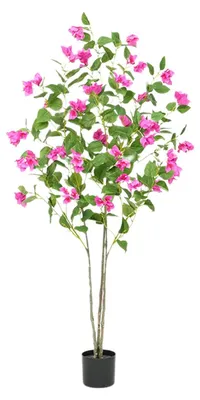 Produktbild von Künstlicher Bougainvillea-Baum - Kunstbaum - Real-Touch-Blätter - 1,8 m - PVC - Für Fotostudio, Zuhause & Außenbereich