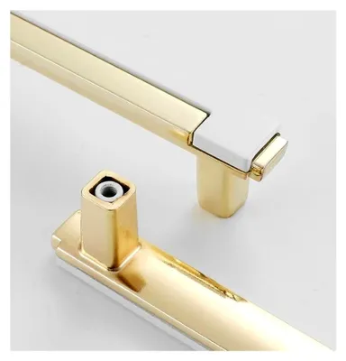 Produktbild von 6 Möbelgriffe Gold 128mm, Schrank- und Schubladengriffe für Küchen und Möbel