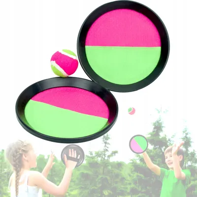 Immagine prodotto di Prendi la palla con il velcro - Gioco di abilità con 2 racchette per prendere le palline