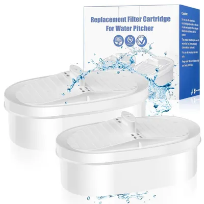 Produktbild von Wasserfilter Ersatzfilter 2 Stück WD-PF-01A Plus für Krugfiltersysteme reduziert Chlor LFGB