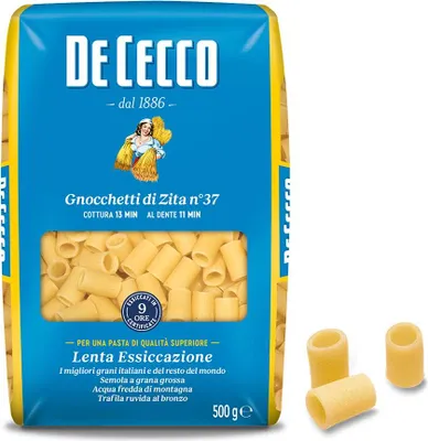 Produktbild von Pasta De Cecco 100% Italienisch Gnocchetti di Zita n. 37 Nudeln 500g