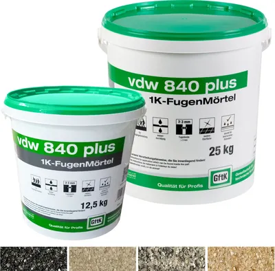 Immagine prodotto di vdw 840 plus 1K-Fugenmörtel 25kg Natur