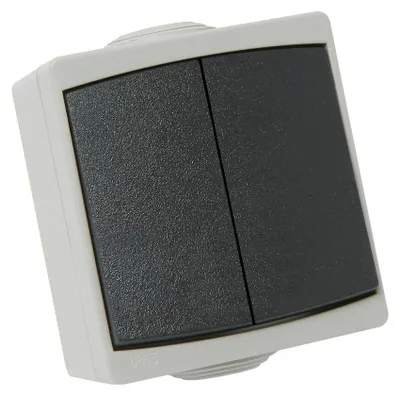 Produktbild von Debflex Double hin und her, IP65, Grau