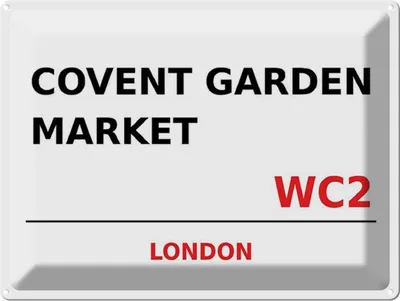Produktbild von vianmo Blechschild 30x40 cm London Covent Garden Market WC2