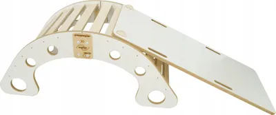 Immagine prodotto di Altalena Montessori in legno con scivolo per bambini pieghevole solida PL