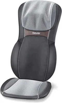 Immagine prodotto di Cuscino per massaggio per sedia con testine massaggianti Shiatsu e 3 aree di massaggio - 2 velocità