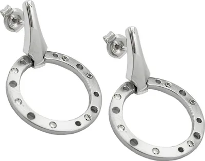 Produktbild von Ohrringe Ohrhänger Ohrschmuck mit Zirkonia 925 Silber Damen Silberohrstecker