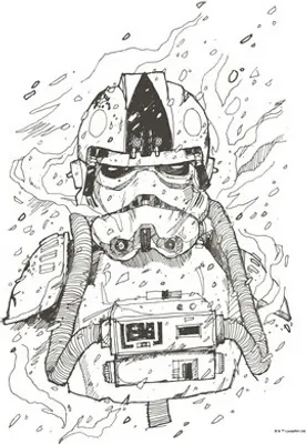 Produktbild von Poster Star Wars Pilot Drawing 40x50 cm