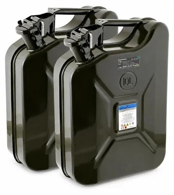 Produktbild von Bituxx 2x Kraftstoffkanister Metall 10 Liter Olive MS-17364, KI-generiertes Bild
