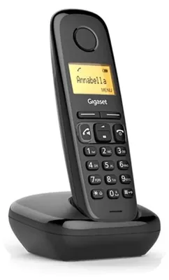 Produktbild von Gigaset A270, DECT-Telefon, Kabelloses Mobilteil, Freisprecheinrichtung, 80 Eintragungen, Anrufer-Identifikation, Schwarz