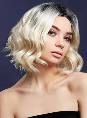 Produktbild von Kurze Balayage Perücke blond-schwarz