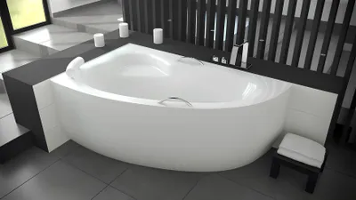Produktbild von Badewanne XXL Eckwanne Eck 150*100 cm Acrylwanne Wanne Bad Eckbadewanne Wannen