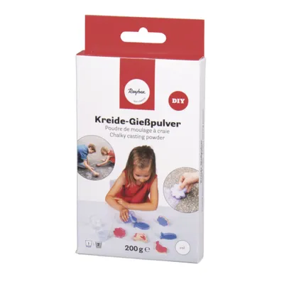 Produktbild von Formpulver zur Herstellung von Kreide 200 g - weiße Farbe