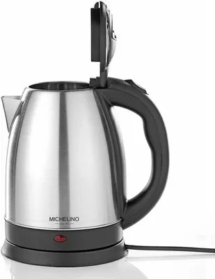 Produktbild von Michelino Edelstahl Wasserkocher 74315 1,8 Liter Edelstahl/schwarz
