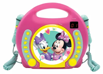 Immagine prodotto di Lettore CD portatile Disney Minnie con 2 microfoni Sing Along