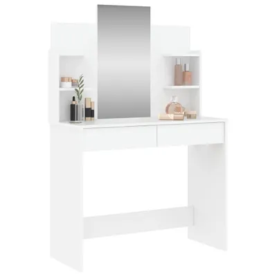 Produktbild von "2026 Aktion"Schminktisch Modernes Design - Kosmetiktisch/Frisiertisch - mit Spiegel Weiß 96x39x142 cm DEMöbel 9667157