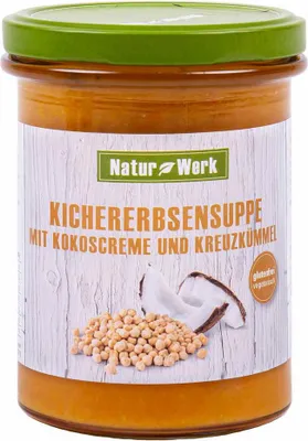 Produktbild von Naturwerk Kichererbsen-Kokos-Suppe 380ml