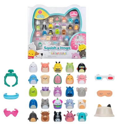 Produktbild von Squish-a-longs SQAL0033-25er Pack - Serie 1-25x 2,5 cm Mini-Squish mit 5 Zubehör