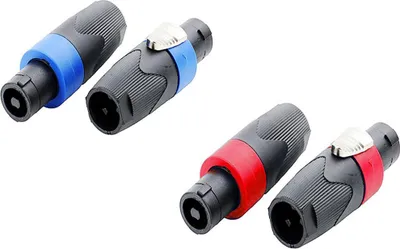 Produktbild von Audioverbinder / Lautsprecherstecker 4-polig, NL4FC : Rot Farbe: Rot