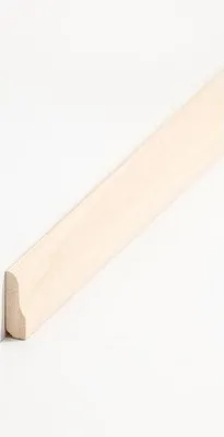 Produktbild von Abdeckleiste Massivholz 8 x 26 x 2000 mm Abachi zum Kleben, Clipsen, Schrauben & Nageln Massivholz Sockelleiste by PROVISTON 20 Meter | 10 Stück