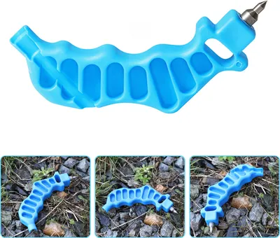 Produktbild von Hole Punch Roman Form anfühlt bequem 4 mm einfach zu verwendend zu verwenden PipeFitter -Werkzeuge Blau Zubehör Sanitär Werkzeuge Haushaltsvorräte