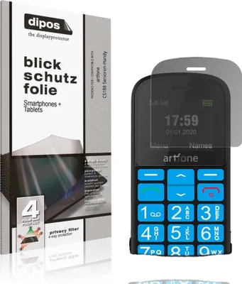 Immagine prodotto di Pellicola Prottetiva per artfone CS188 Senioren-Handy Protezione Vista 4 modi dipos
