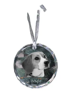 Obrázek produktu pro Bígl - křišťálová ozdoba s fotografií, fotografie psa v křišťálu, personalizovaná vánoční ozdoba značky Art-Dog