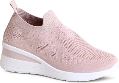 Produktbild von topschuhe24 2705 Damen Keil Sneaker Light Slipper, Farbe:Rosa, Größe:39 EU